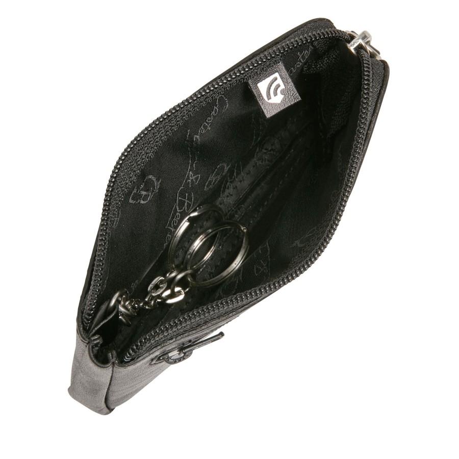 Portemonnees Castelijn & Beerens | Castelijn & Beerens Gaucho Key Case Zip Large Black