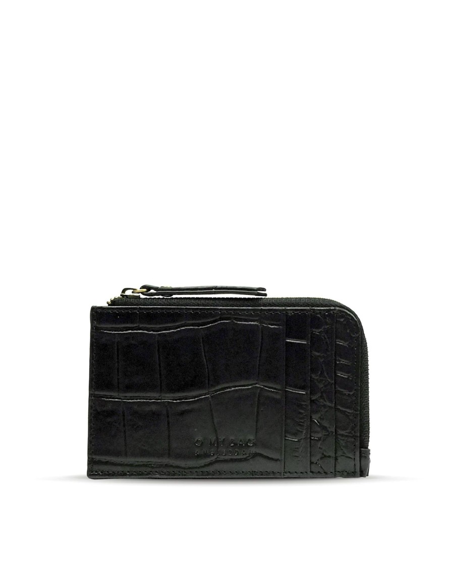 Portemonnees O My Bag | O My Bag Lola Coin Purse Classic Black Croco