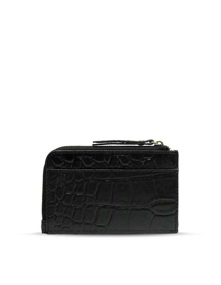 Portemonnees O My Bag | O My Bag Lola Coin Purse Classic Black Croco