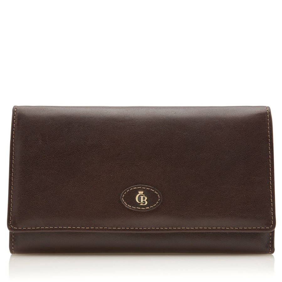 Portemonnees Castelijn & Beerens | Castelijn & Beerens Gaucho Ladies' Frame Purse Mocca