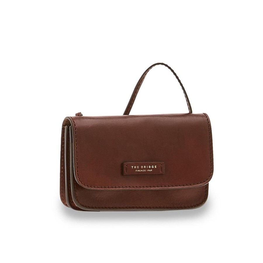 Tassen The Bridge | The Bridge Rustici Shoulderbag Mini Brown