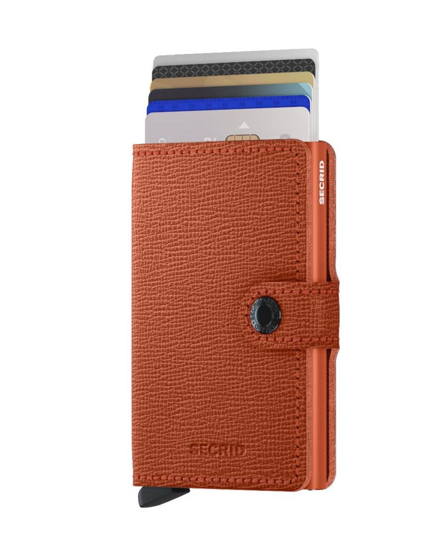 Portemonnees Secrid | Secrid Miniwallet Crisple Pumpkin