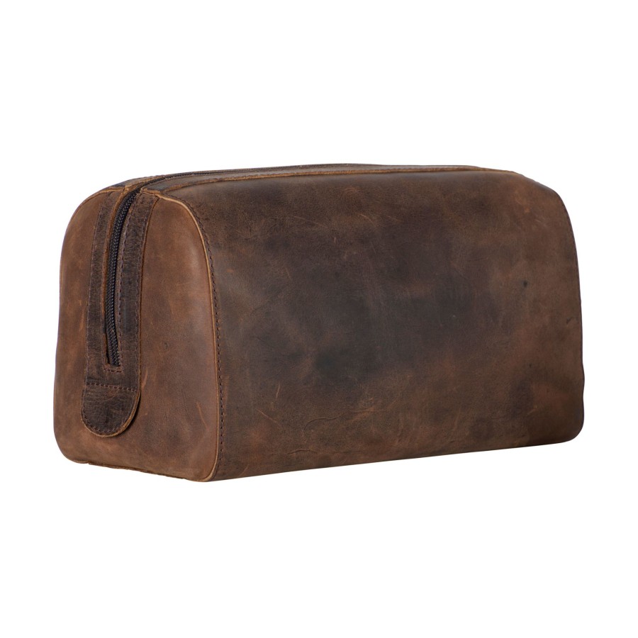 Accessoires Leonhard Heyden | Leonhard Heyden Salisbury Toilet Bag Brown