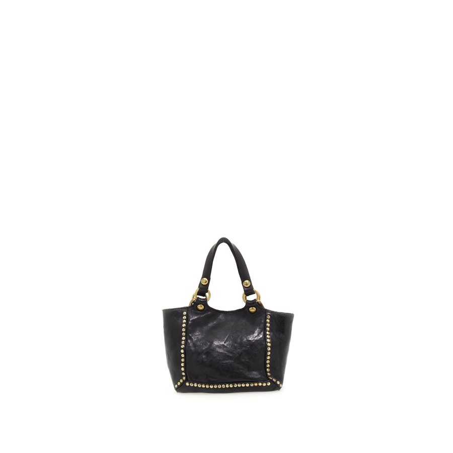 Tassen Campomaggi | Campomaggi Traditional Kura Crossbody Bag Mini Black