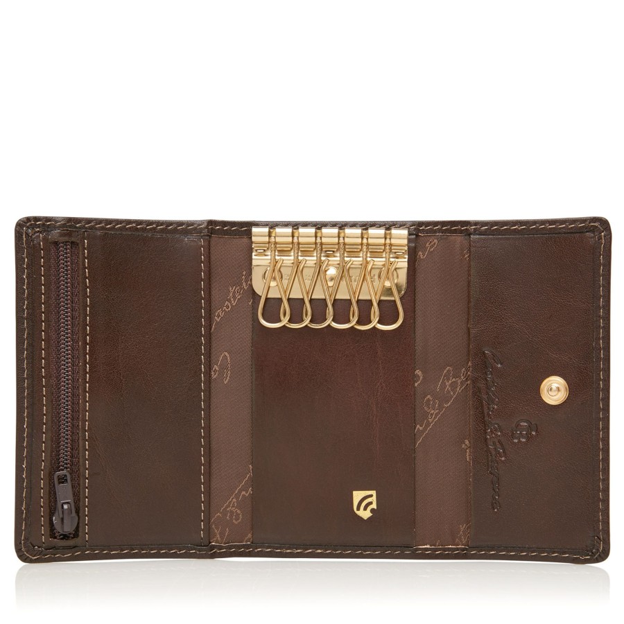 Portemonnees Castelijn & Beerens | Castelijn & Beerens Gaucho 6-Hook Key Case Mocca