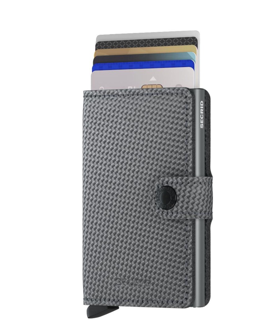 Portemonnees Secrid | Secrid Miniwallet Carbon Cool Grey