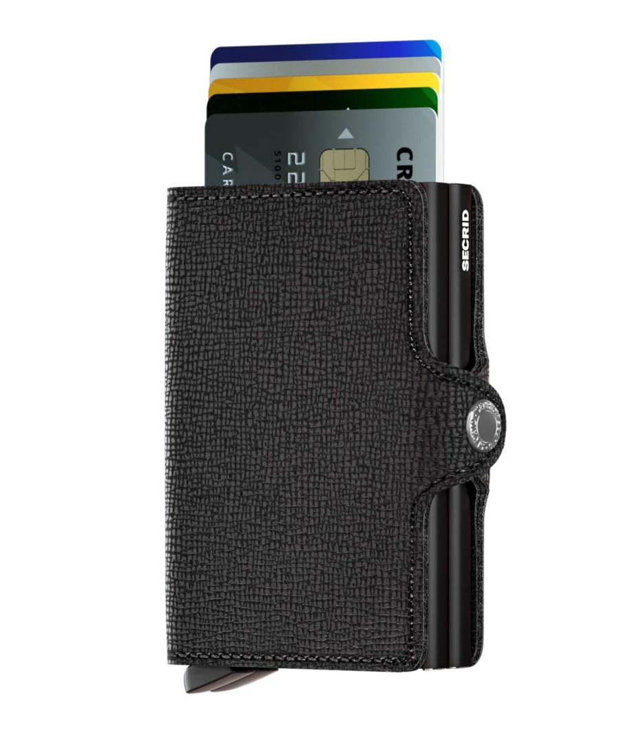 Portemonnees Secrid | Secrid Twinwallet Crisple Black