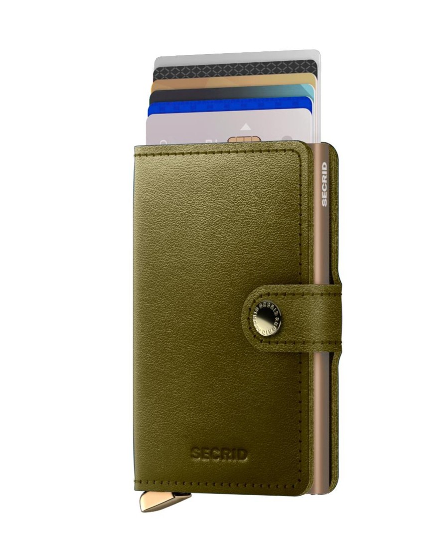 Portemonnees Secrid | Secrid Premium Miniwallet Dusk Olive