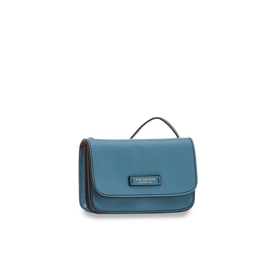 Tassen The Bridge | The Bridge Rustici Shoulderbag Mini Blue