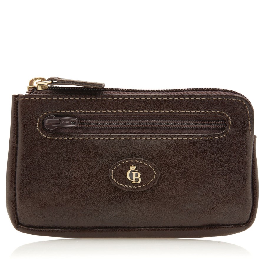 Portemonnees Castelijn & Beerens | Castelijn & Beerens Gaucho Key Case Zip Large Mocca