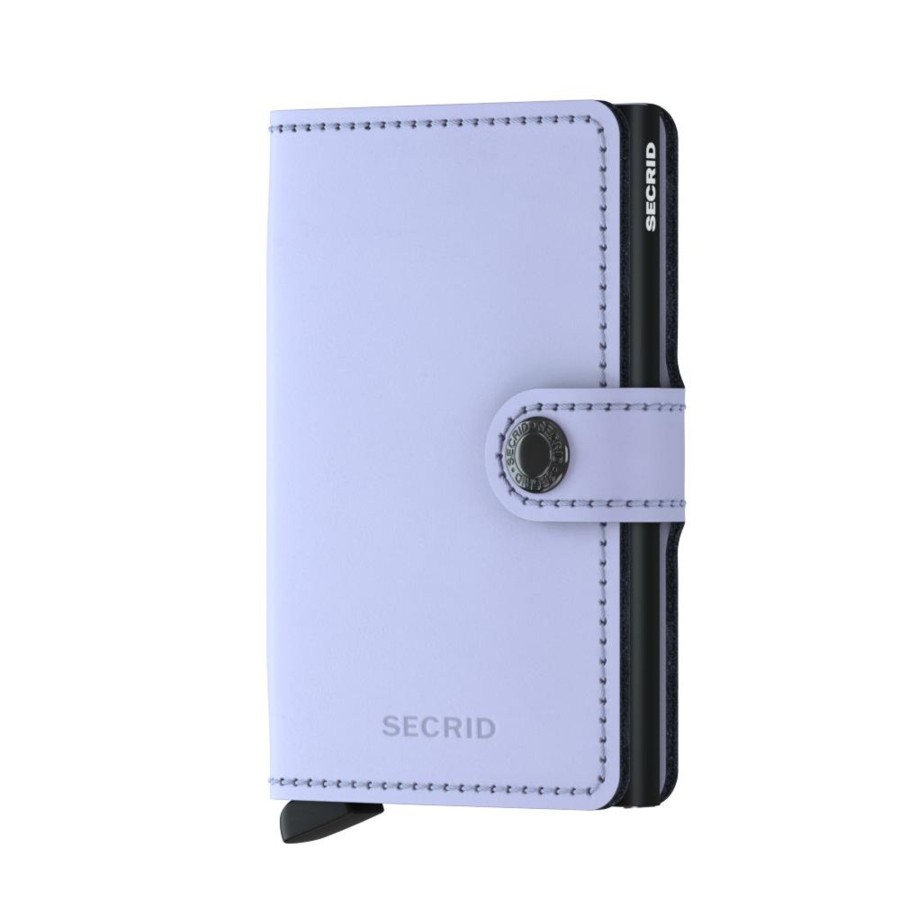 Portemonnees Secrid | Secrid Miniwallet Matte Lilac Black