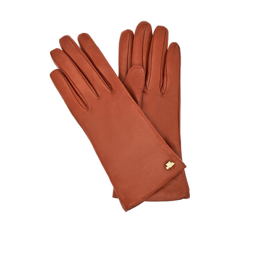 Accessoires The Bridge | The Bridge Glove Brown Gold