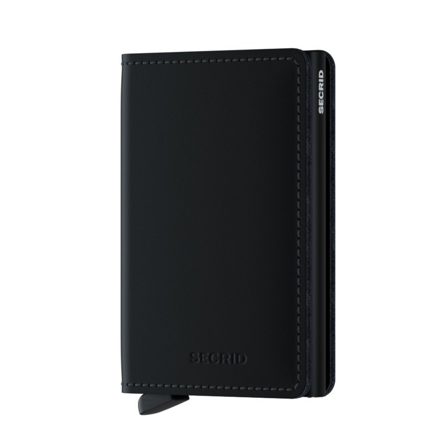 Portemonnees Secrid | Secrid Slimwallet Matte Black