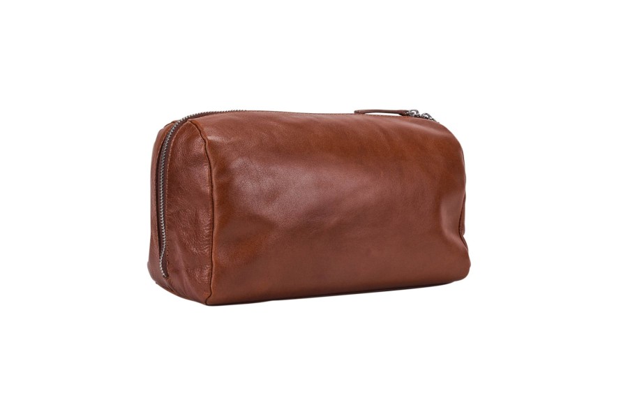 Accessoires Leonhard Heyden | Leonhard Heyden Cambridge Toilet Bag Cognac