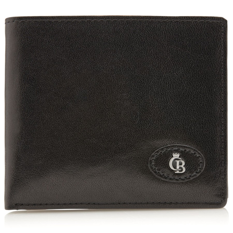 Portemonnees Castelijn & Beerens | Castelijn & Beerens Gaucho 8 Card Billfold Wallet Black