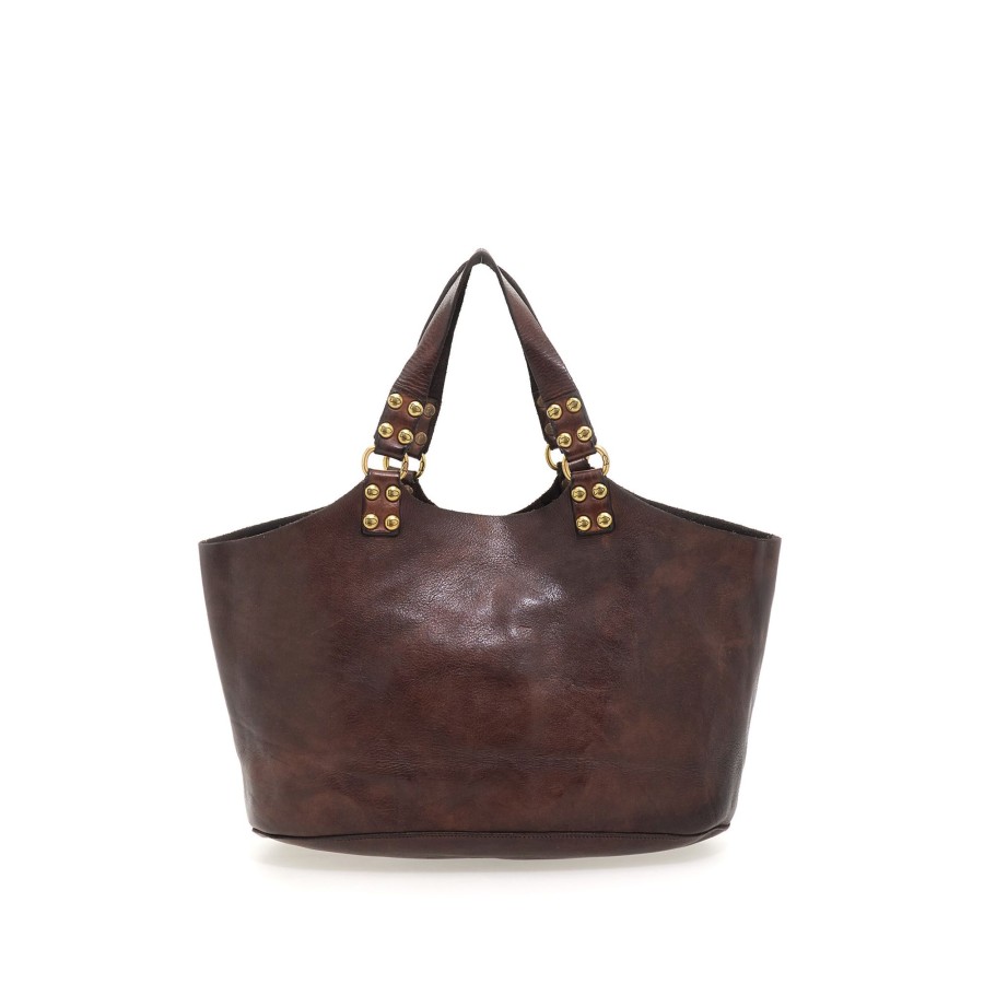 Tassen Campomaggi | Campomaggi Traditional Atena Shopper Brown