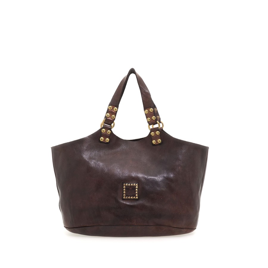 Tassen Campomaggi | Campomaggi Traditional Atena Shopper Brown