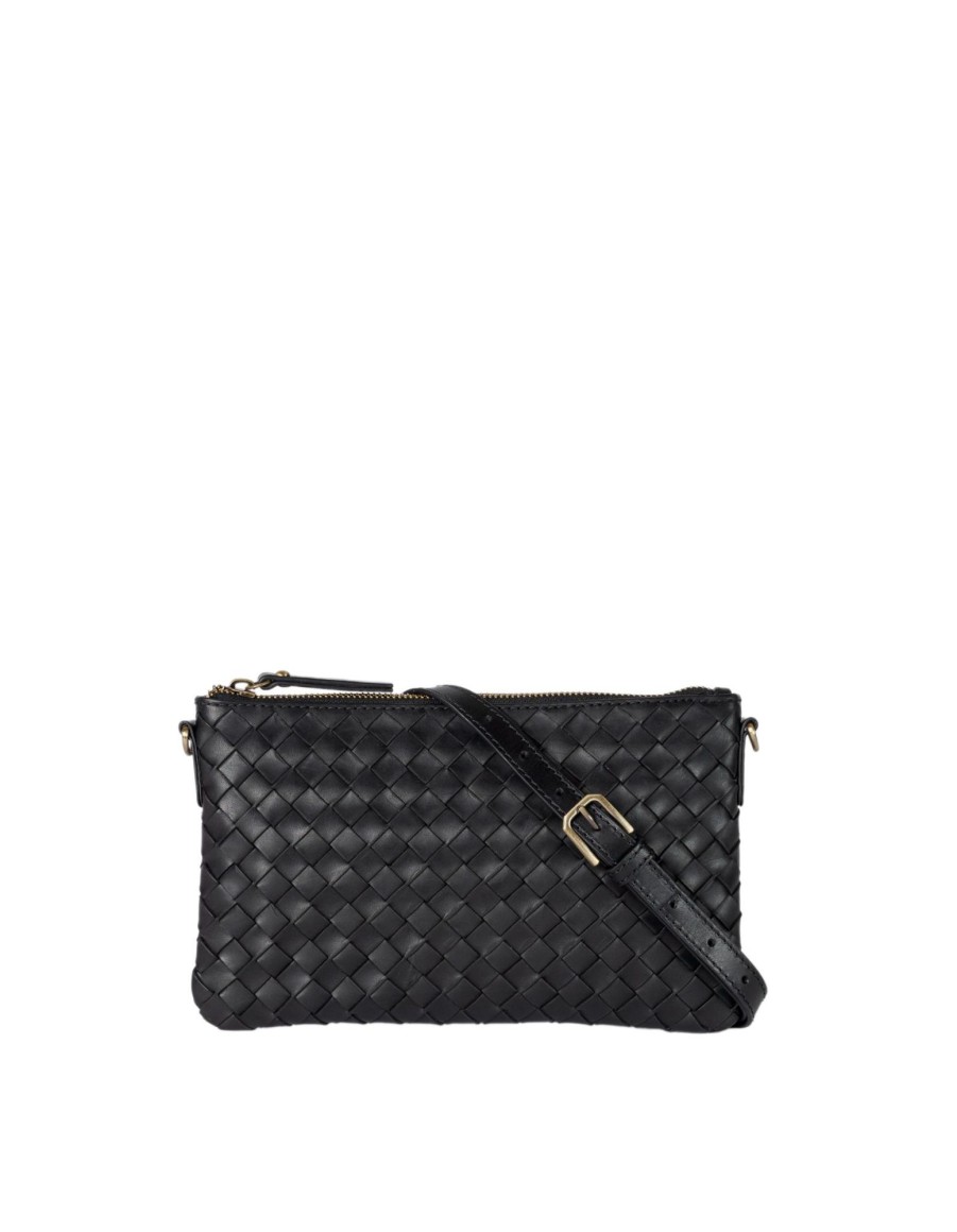 Tassen O My Bag | O My Bag Lexi Black Woven Classic Leather