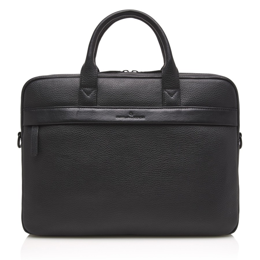 Werktassen Castelijn & Beerens | Castelijn & Beerens Onyx Chris Laptop Bag 15.6" Single Zip Black