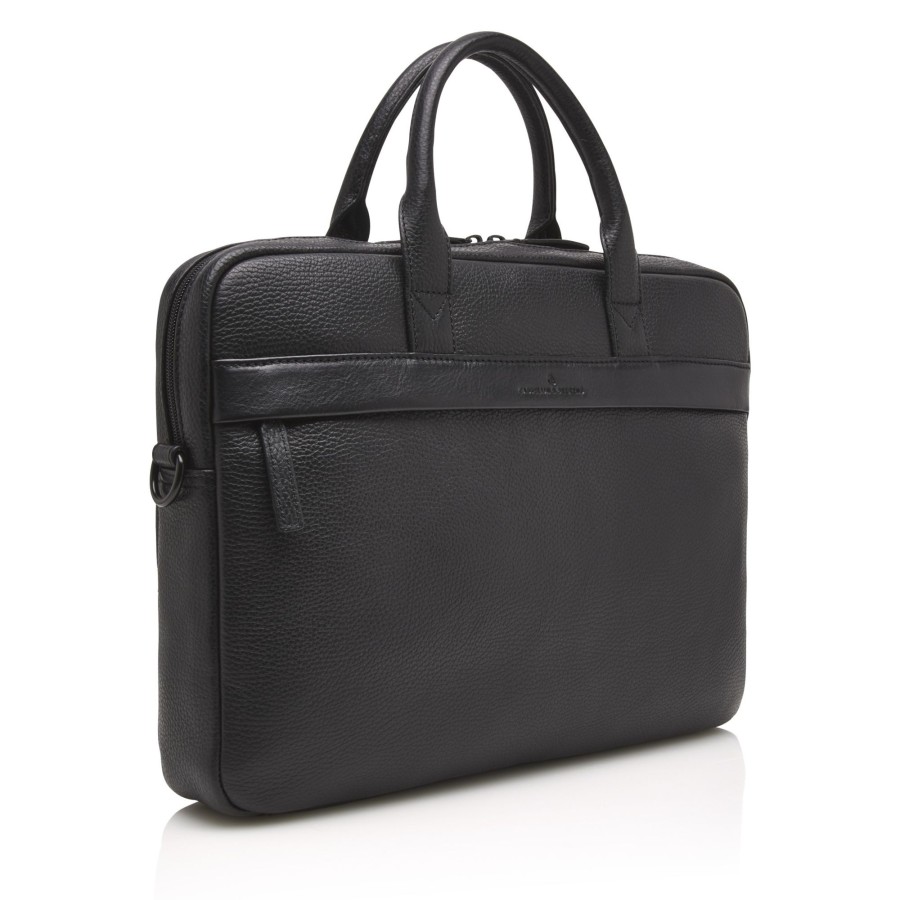 Werktassen Castelijn & Beerens | Castelijn & Beerens Onyx Chris Laptop Bag 15.6" Single Zip Black