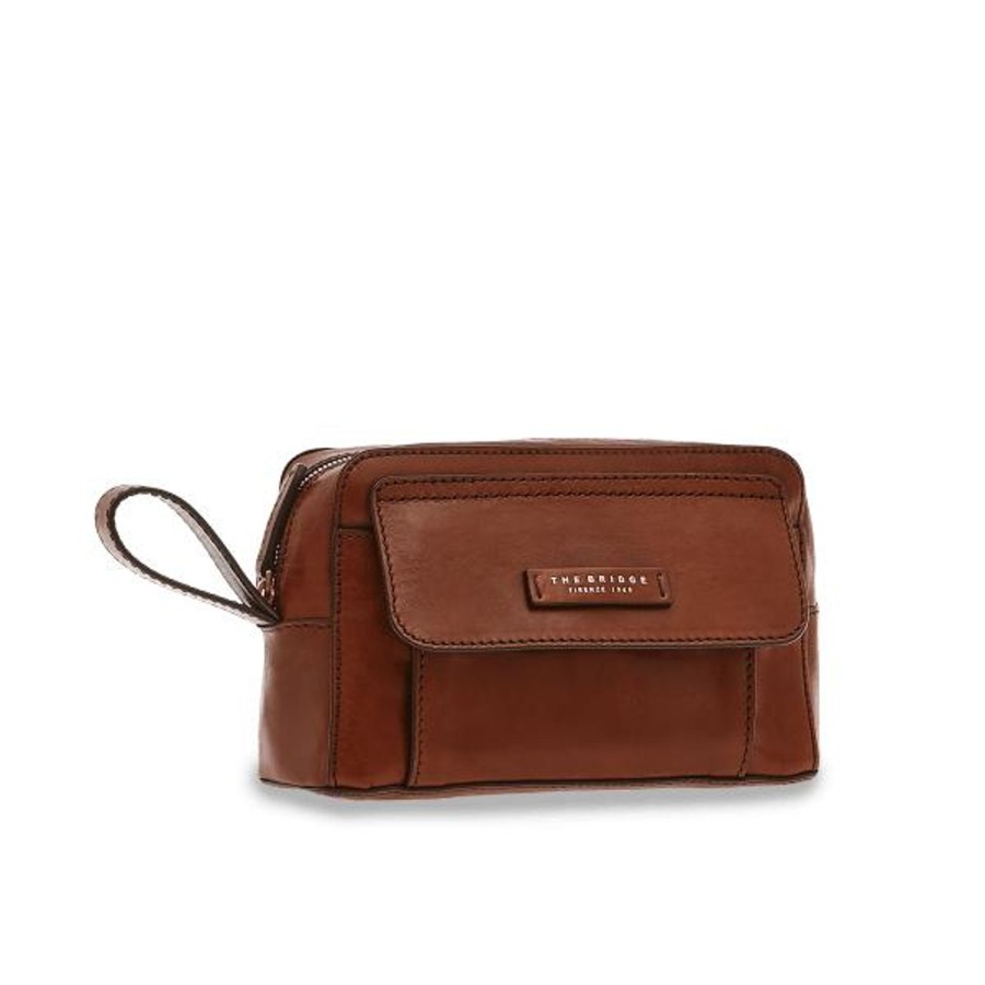 Accessoires The Bridge | The Bridge Alberto Toilet Bag Brown