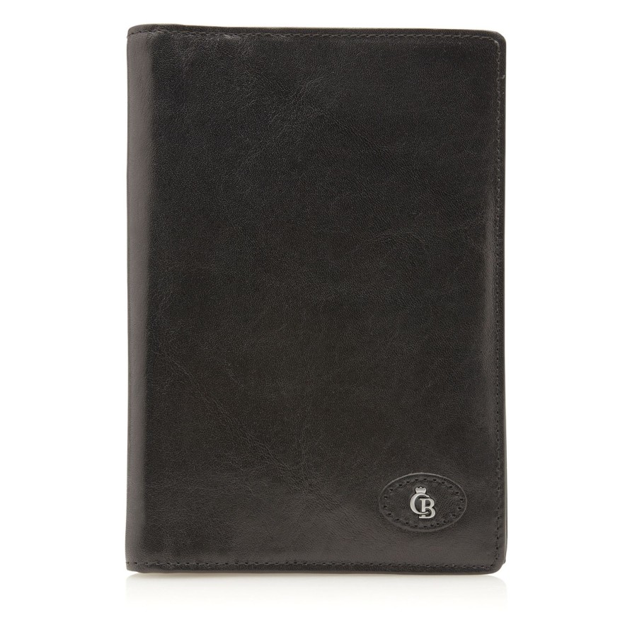 Portemonnees Castelijn & Beerens | Castelijn & Beerens Gaucho Car Docs Wallet 15 Card Black