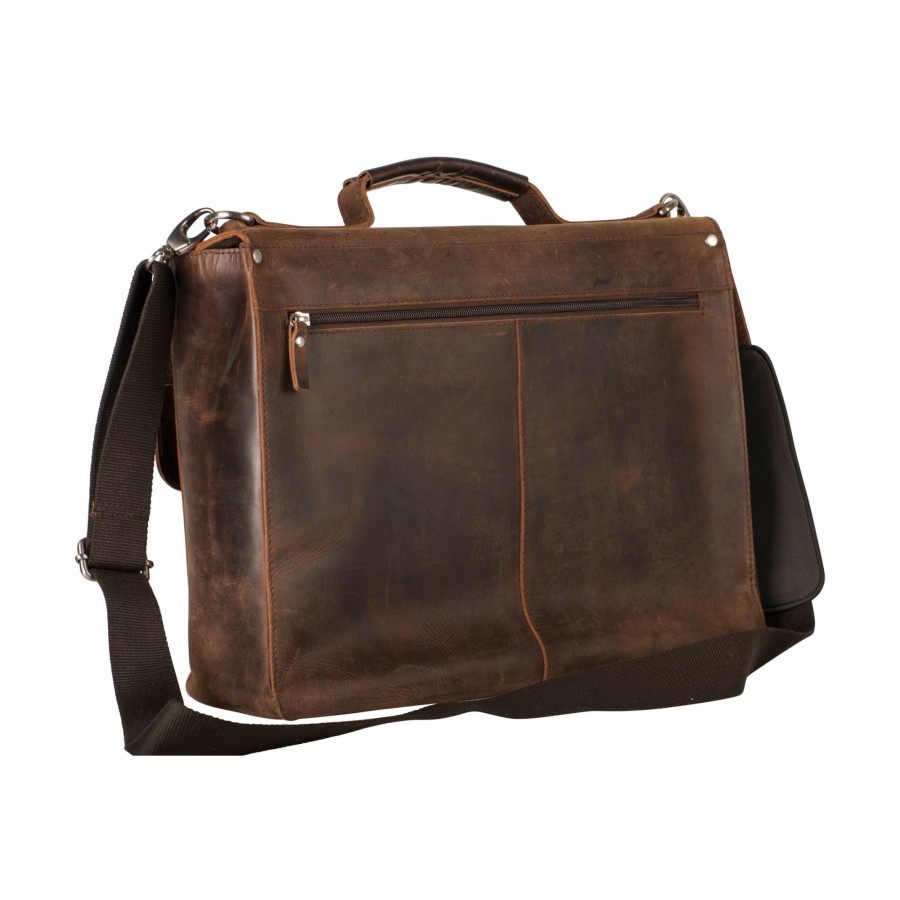 Werktassen Leonhard Heyden | Leonhard Heyden Salisbury Briefcase 1 Compartment Brown