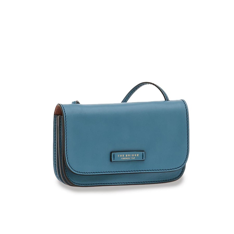 Tassen The Bridge | The Bridge Rustici Shoulderbag Medium Blue