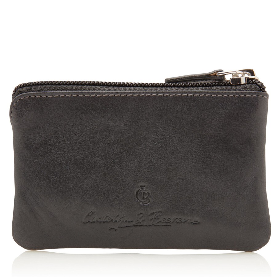 Portemonnees Castelijn & Beerens | Castelijn & Beerens Canyon Key Case Zip Black