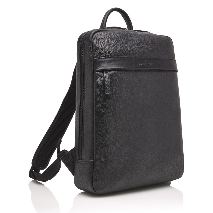 Rugzakken Castelijn & Beerens | Castelijn & Beerens Onyx Bravo Backpack 15.6" + Tablet Black