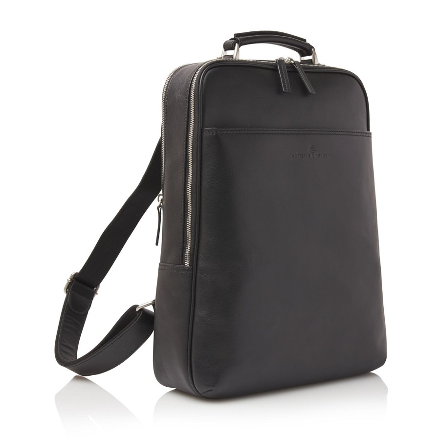 Rugzakken Castelijn & Beerens | Castelijn & Beerens Verona Laptop Backpack 15.6" + Tablet Black