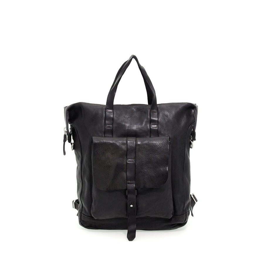 Rugzakken Campomaggi | Campomaggi Unisex Backpack Black