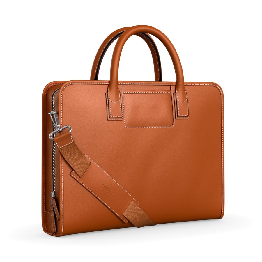 Werktassen Travelteq | Travelteq All Leather Cognac