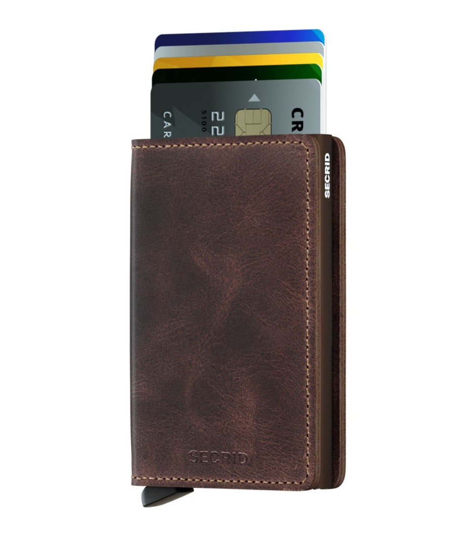 Portemonnees Secrid | Secrid Slimwallet Vintage Chocolate