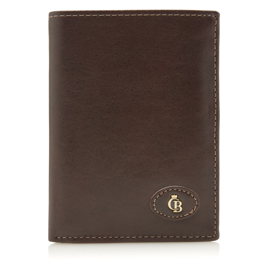 Portemonnees Castelijn & Beerens | Castelijn & Beerens Gaucho 9 Card Tri Fold Wallet Mocca