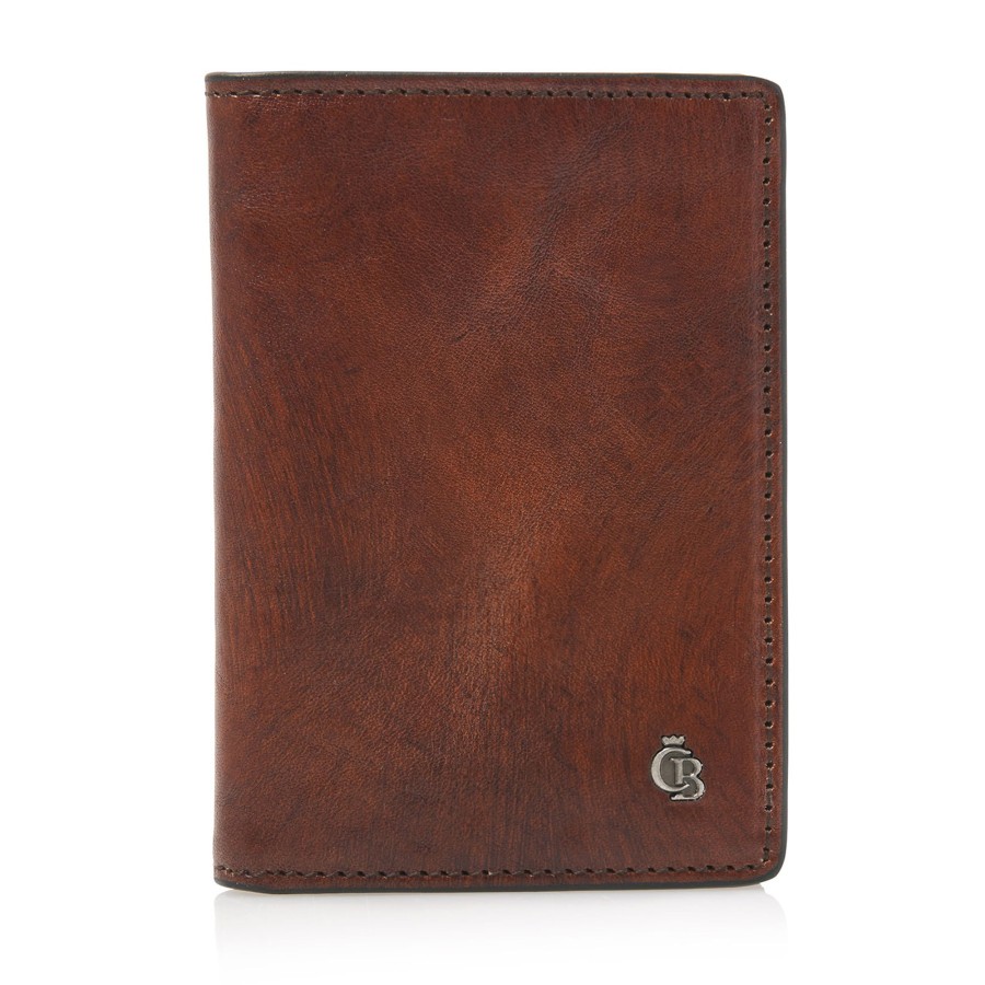 Portemonnees Castelijn & Beerens | Castelijn & Beerens Rien 8 Card Holder Cognac