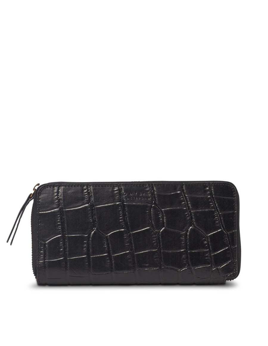 Portemonnees O My Bag | O My Bag O My Bag Sonny Wallet Classic Black Croco