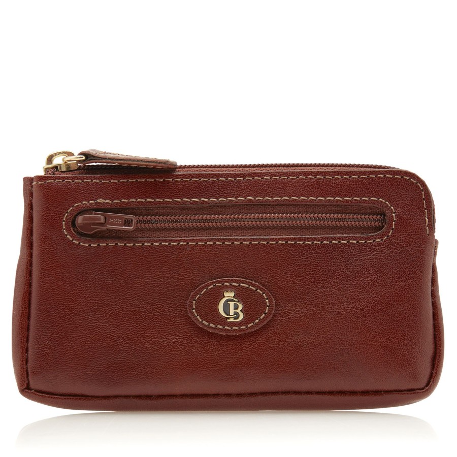 Portemonnees Castelijn & Beerens | Castelijn & Beerens Gaucho Key Case Zip Large Cognac