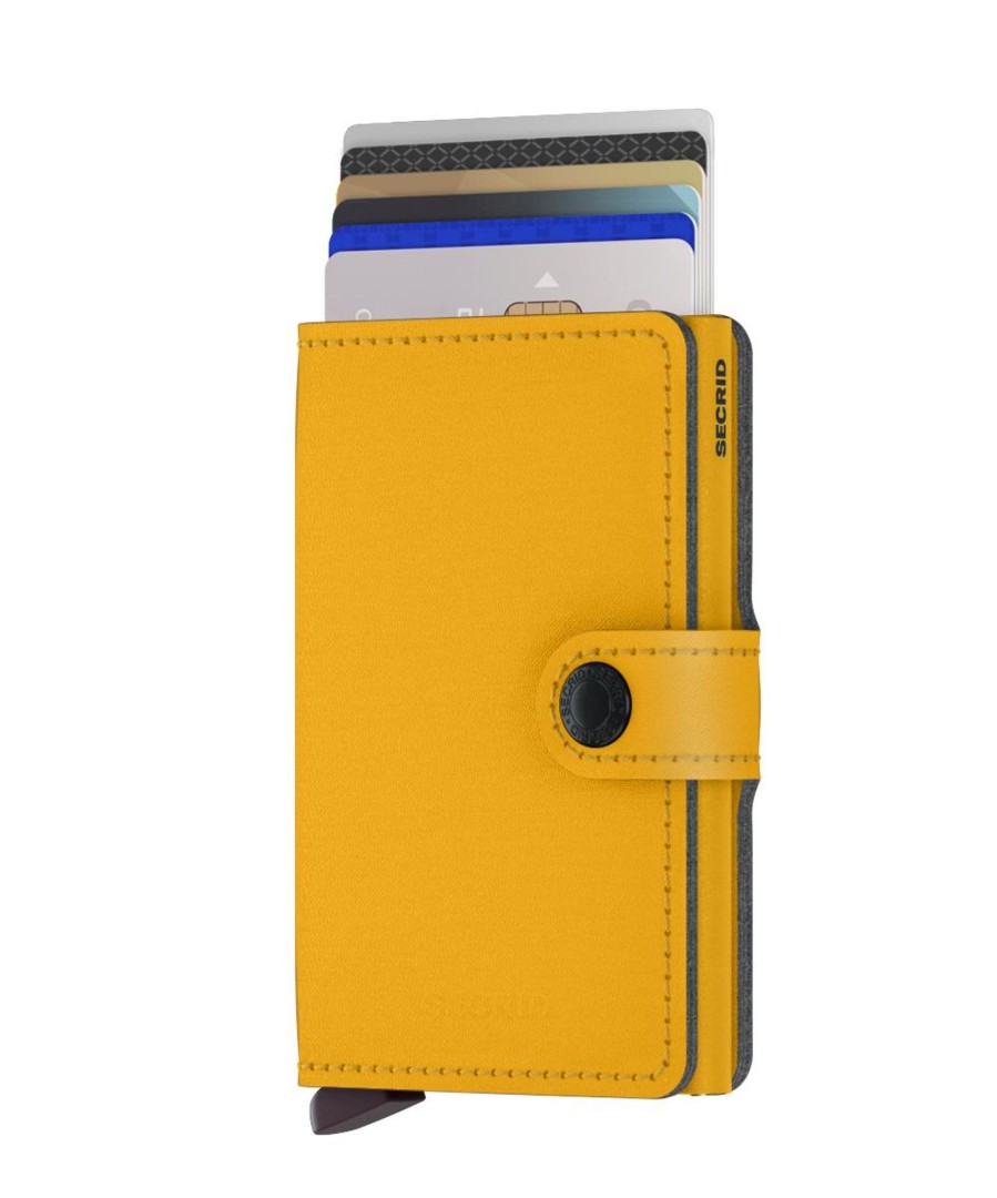 Portemonnees Secrid | Secrid Miniwallet Yard Powder Ochre