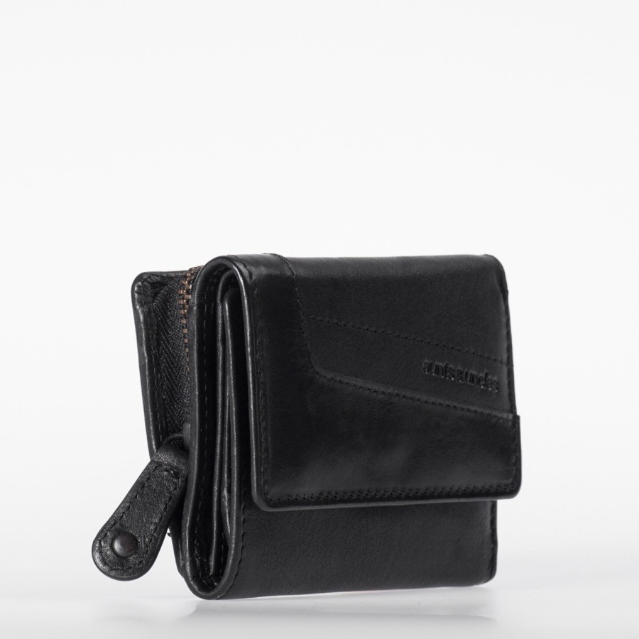 Portemonnees Aunts & Uncles | Aunts & Uncles Grandma'S Luxury Club Nancy Wallet Black Smoke