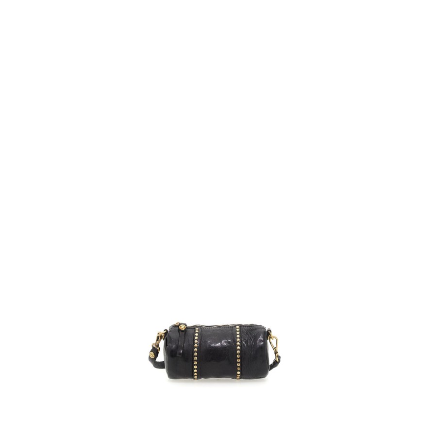 Tassen Campomaggi | Campomaggi Traditional Kura Small Crossbody Bag Black