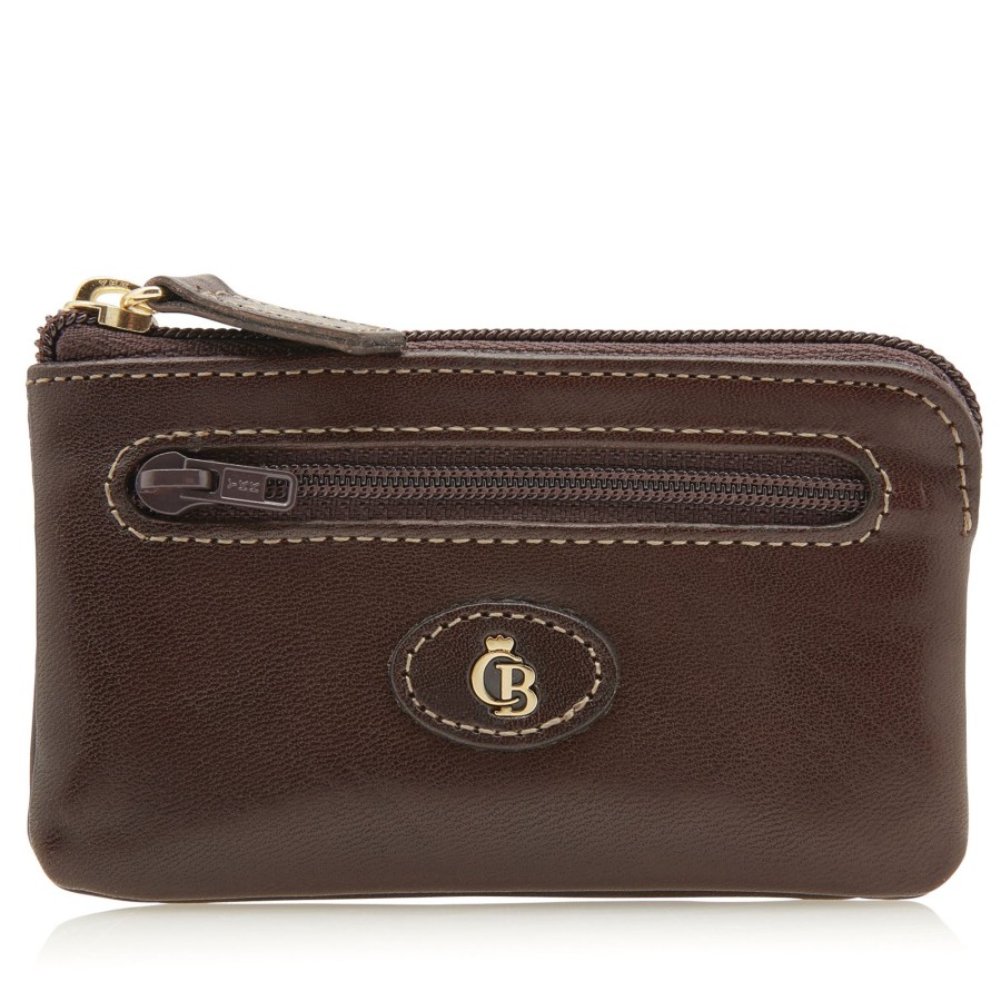 Portemonnees Castelijn & Beerens | Castelijn & Beerens Gaucho Key Case Zip Small Mocca