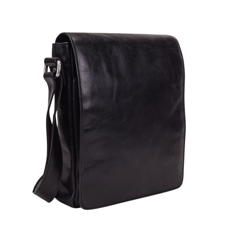 Tassen Leonhard Heyden | Leonhard Heyden Cambridge Messenger Bag S Black