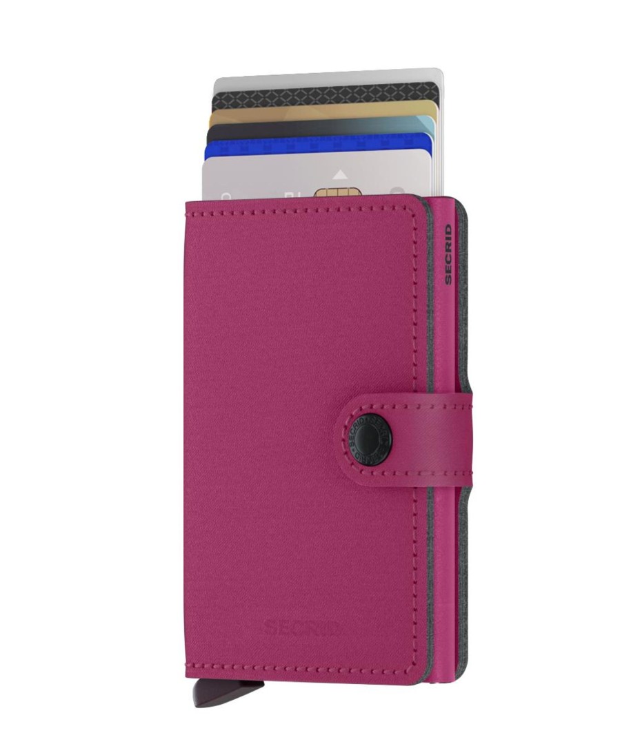 Portemonnees Secrid | Secrid Miniwallet Yard Powder Fuchsia