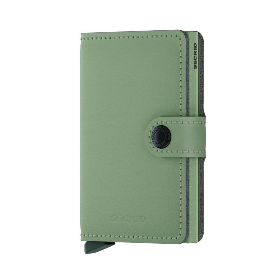 Portemonnees Secrid | Secrid Miniwallet Yard Powder Pistachio