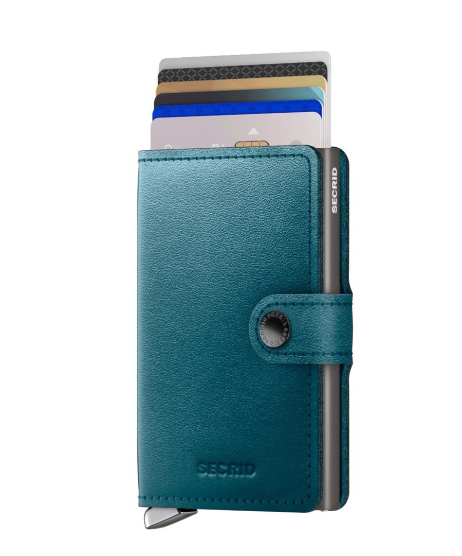 Portemonnees Secrid | Secrid Premium Miniwallet Dusk Teal