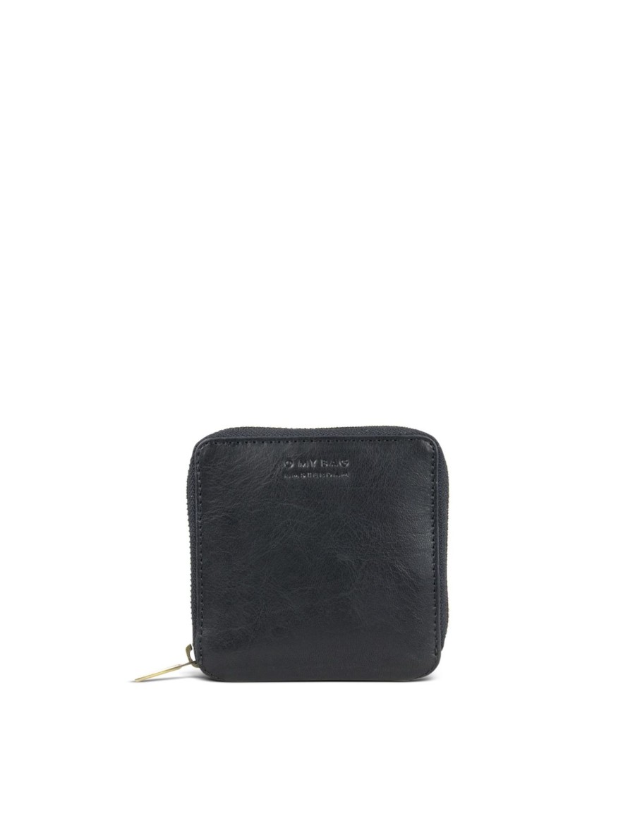 Portemonnees O My Bag | O My Bag Sonny Square Wallet Stromboli Black