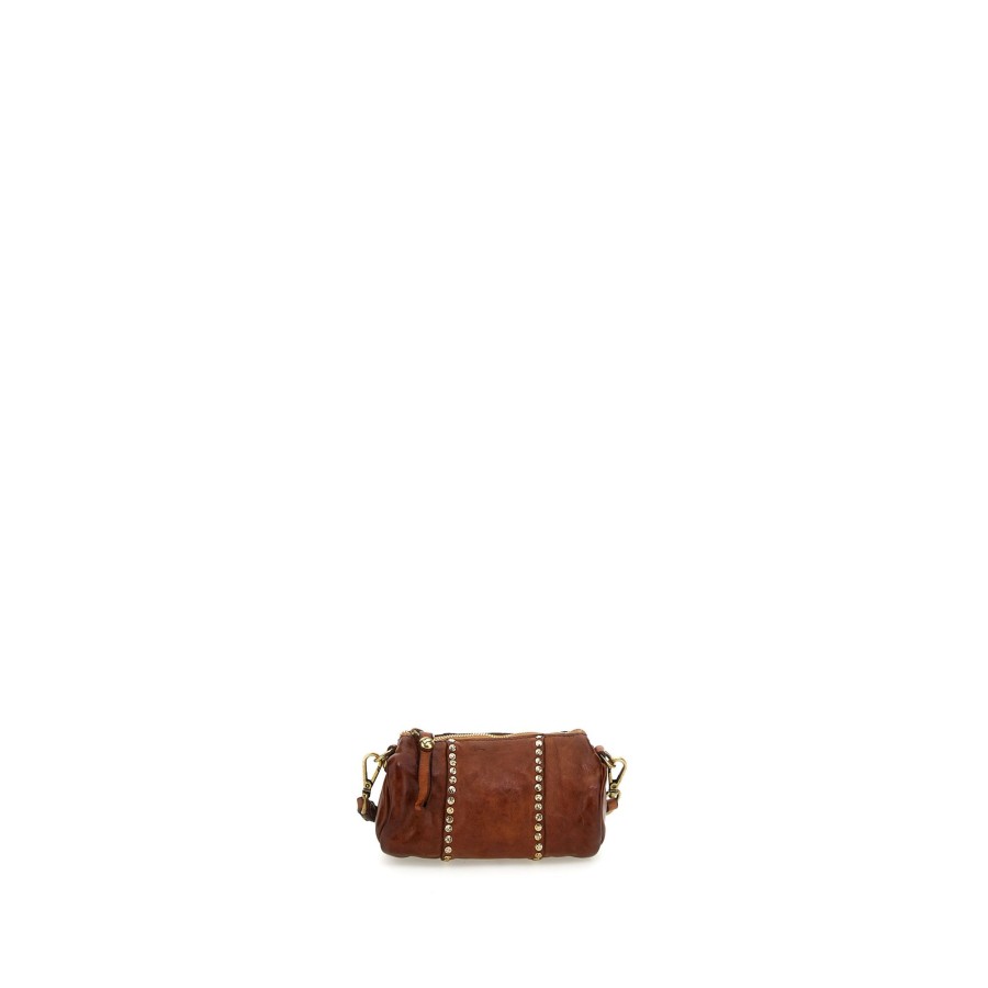 Tassen Campomaggi | Campomaggi Traditional Kura Small Crossbody Bag Cognac