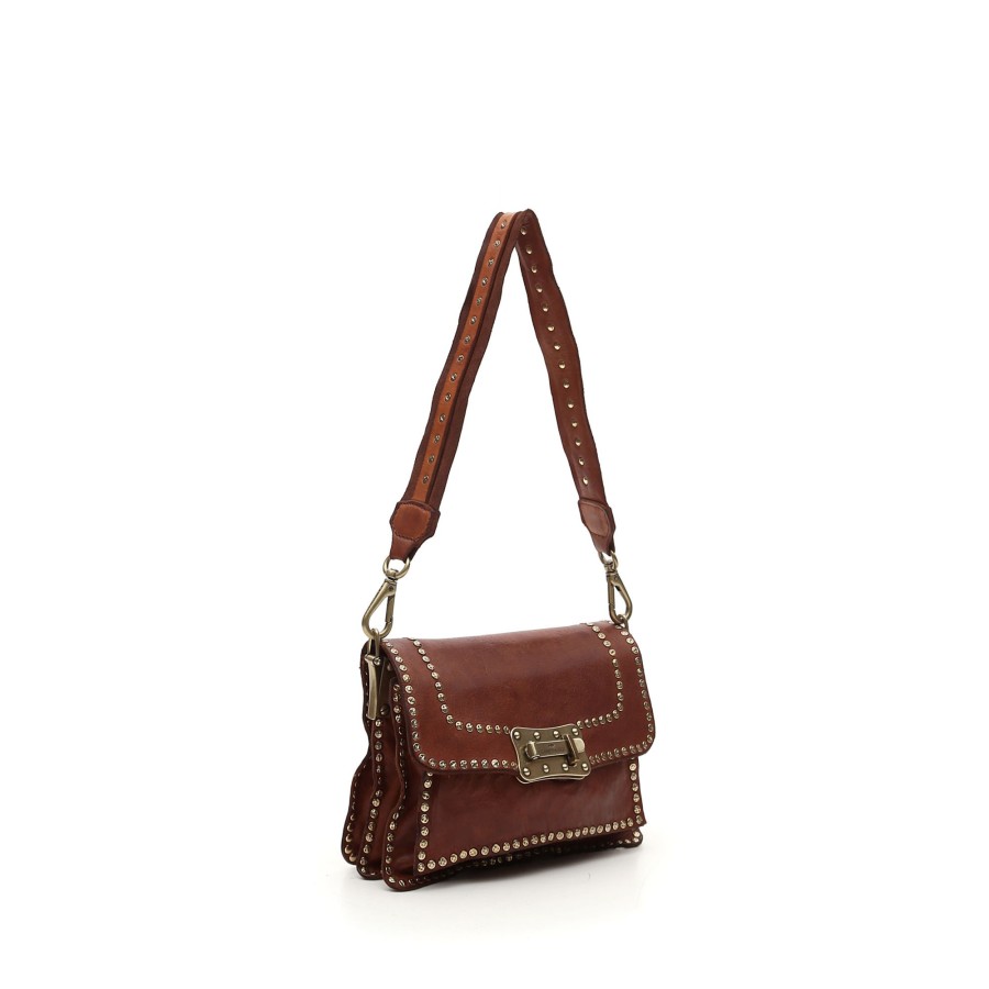 Tassen Campomaggi | Campomaggi Agnese S Crossbody Small Cognac