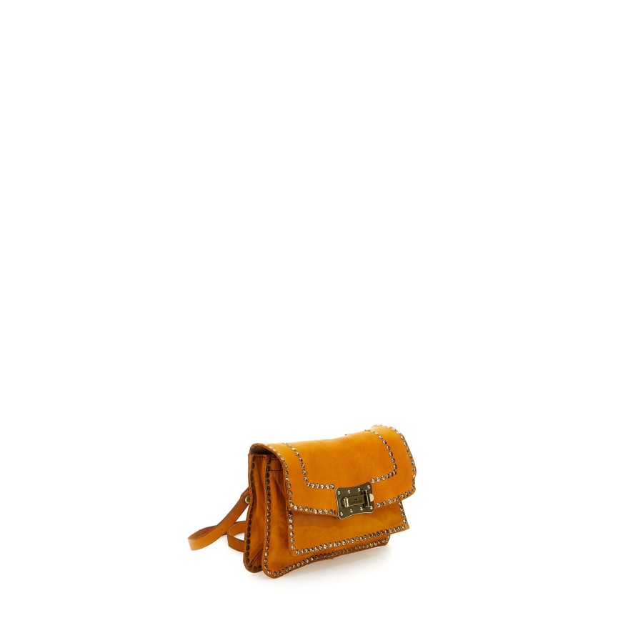 Tassen Campomaggi | Campomaggi Agnese Plus Mini Crossbody Yellow